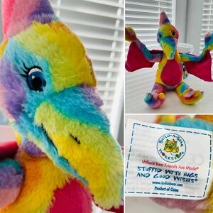 Build-a-Bear Striped Pteranadon- Pterodactyl Dino 17" plushie toy dinosaur